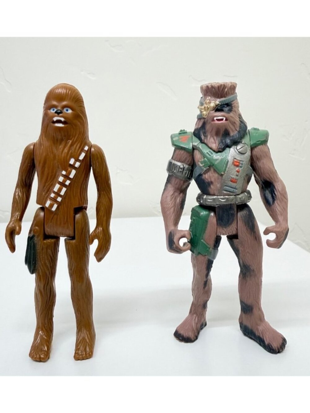 Star Wars Chewbacca Kenner Figures 1977 & 1996 Set 4 inch Tall